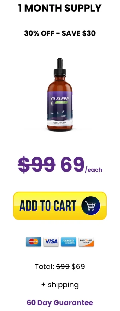 Yu Sleep Official Website I One Month Supply I 30% Discount