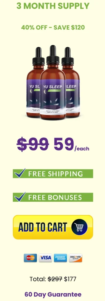 Yu Sleep Official Website I Three Month Supply I 40% Discount